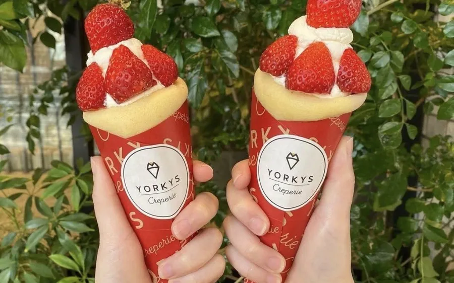 YORKYS Creperieの多彩なクレープ